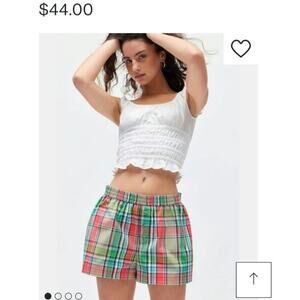 NWT Urban Renewal Remnants Made LA Button Front Pattern Boxer Short Size Small